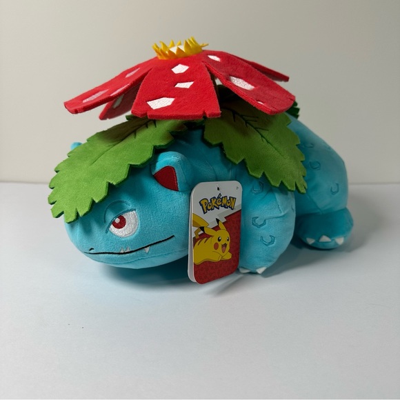 Pokemon Venusaur Plush - Green, Red, Blue - Picture 2 of 6